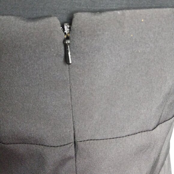 White House Black Market Size 6 Dress Strapless Black Polyester Blend Lined - Picture 6 of 8